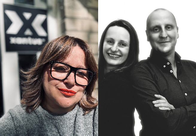 Po lewej: Magda Garska (Xantus), po prawej: Anna Dragun i Przemek Drosik (Locomotive)